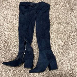 Aldo Thigh high blue boots size 6 1/2